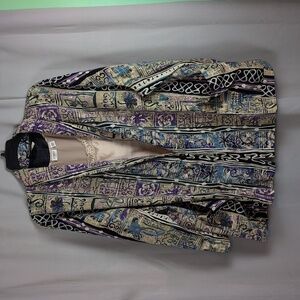 Vintage‎ Tapestry Blazer with Intricate Patterns